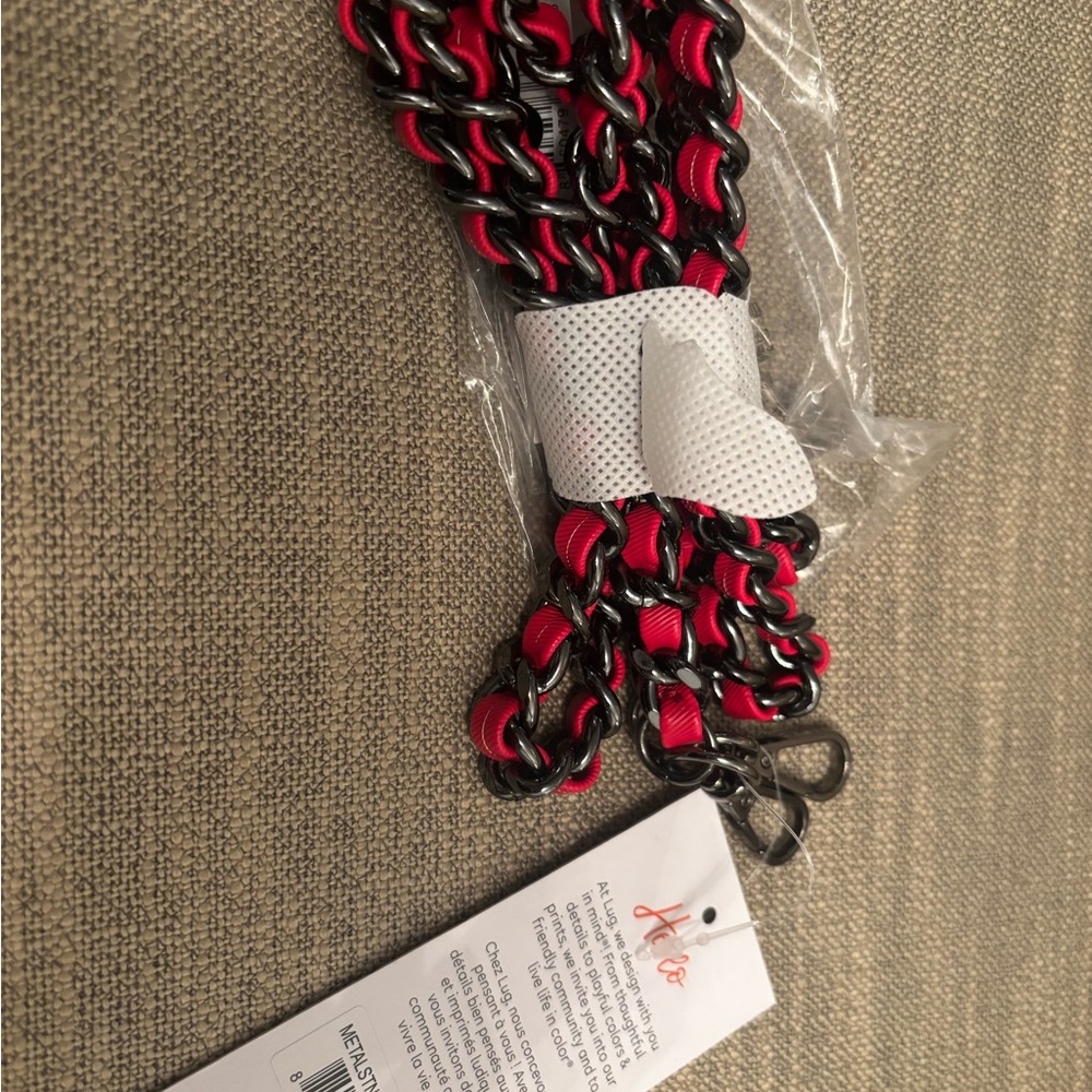 Lug Satin Luxe Chain Strap Poppy Red